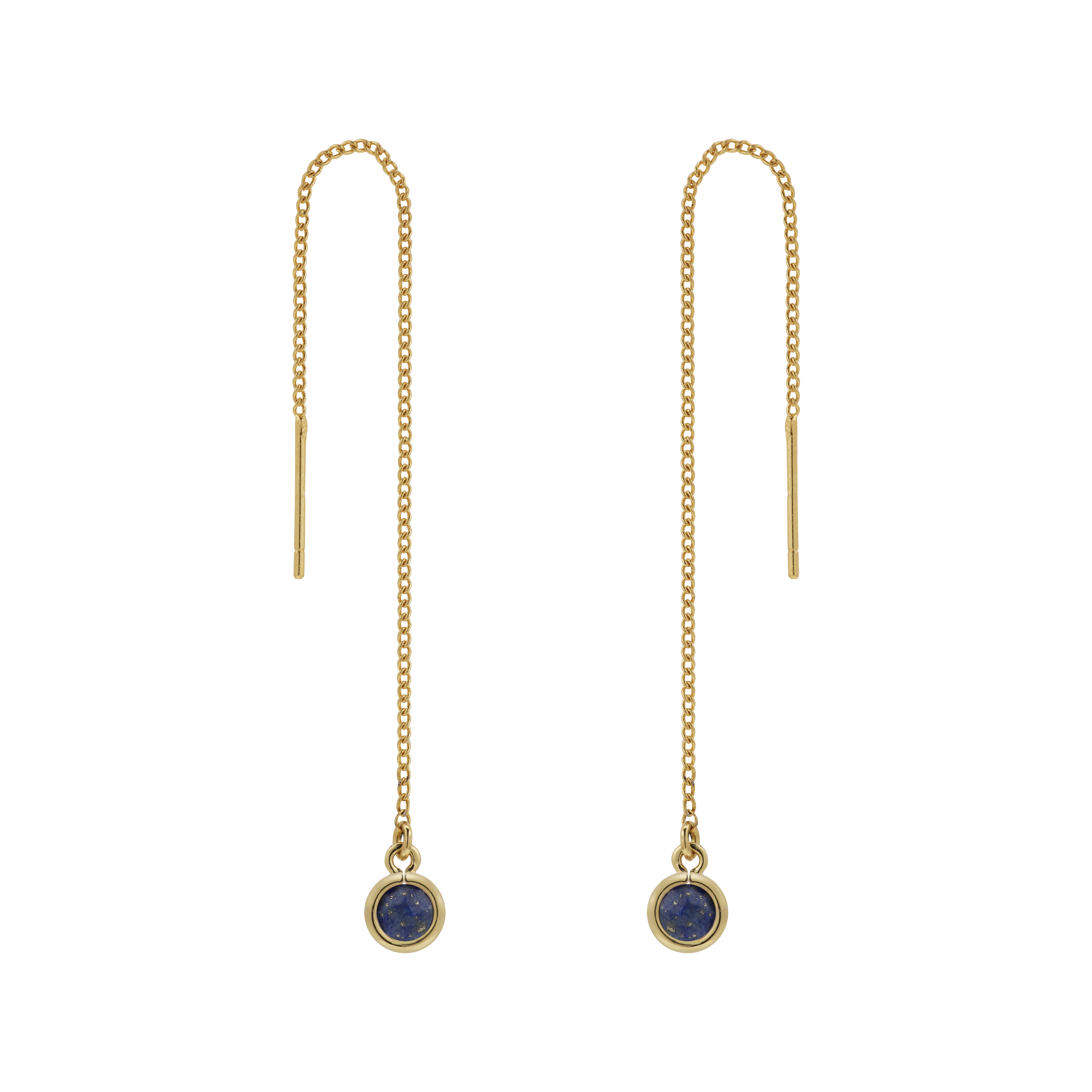 Diew Thread Earring - Lapis Lazuli [LE0010L.A]