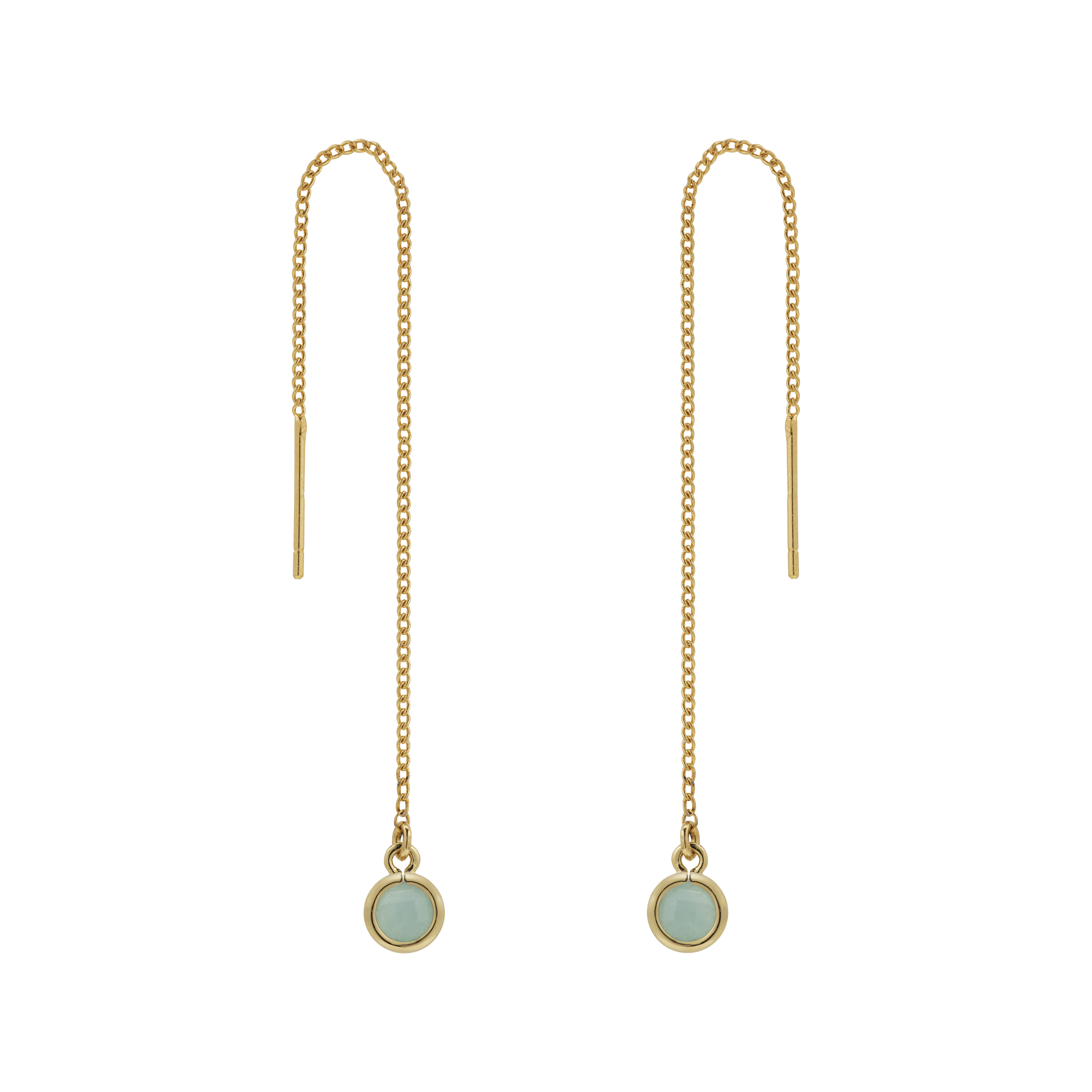 Diew Thread Earring - Amazonite [LE0010A.Z]
